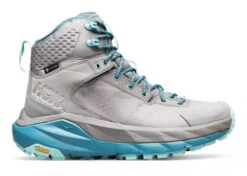 HOKA Women's Sky Kaha Gore-Tex Hiking Shoes In Frost Gray/Aqua Haze