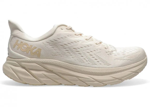 HOKA Men's Clifton 8 Shoes In Eggnog/Shifting Sand 1 HOKA Men's Clifton 8 Shoes In Eggnog/Shifting Sand