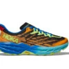 HOKA Men's Speedgoat 5 All-Terrain Running Shoes In Solar Flare/Diva Blue