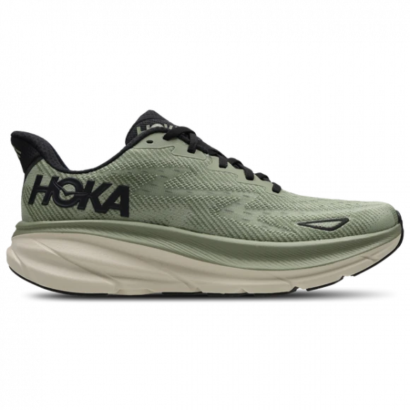HOKA Men's Clifton 9 Road Running Shoes In Sea Moss/Forest Lichen 1 HOKA Men's Clifton 9 Road Running Shoes In Sea Moss/Forest Lichen