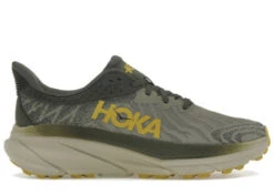 HOKA Men's Challenger 7 Running Shoes In Olive Haze/Forest Cover