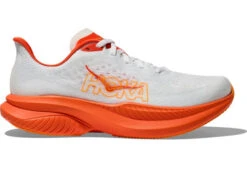 HOKA Men's Mach 6 Road Running Shoes In Frost/Lava