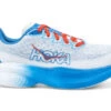 HOKA Women's Mach 6 Road Running Shoes In White/Virtual Blue 3 HOKA Women's Mach 6 Road Running Shoes In White/Virtual Blue -The Next Sole Store 1147810 WHTV