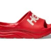 Hoka One One Ora Athletic Slide Vermillion White -The Next Sole Store 1155154 VNW