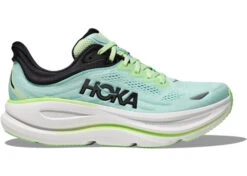 HOKA Men's Bondi 9 Road Running Shoes In Luna Moth/Blue Spark