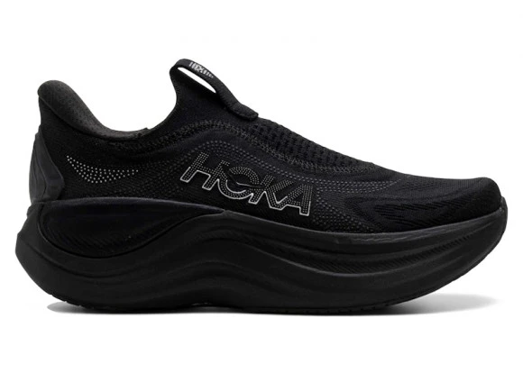 HOKA Men's Skyward Laceless Recovery Shoes In Black 1 HOKA Men's Skyward Laceless Recovery Shoes In Black