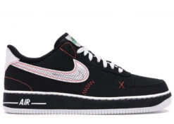 Nike Air Force 1 Low Schematic Black White Bright Crimson