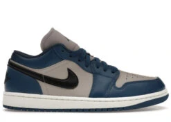 Jordan 1 Low French Blue College Grey (Women's)